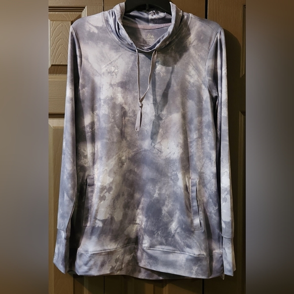 RBX Tops - (NWOT) RBX Womens Medium Cowl Neck Drawstring Active Wear Pullover